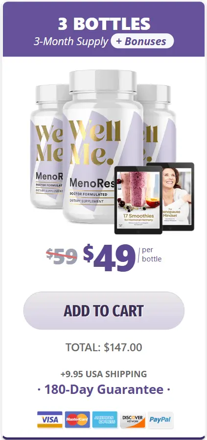 Buy three bottles of MenoRescue
